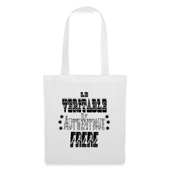 Le Véritable et Authentique Frère - Sac en tissu - blanc - Devant