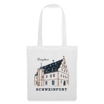 Schweinfurt, Dessin Zeughaus, Franconie, Bavière - Sac en tissu - blanc - Devant