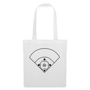 Baseball Field - Stoffbeutel - Weiß - Vorne