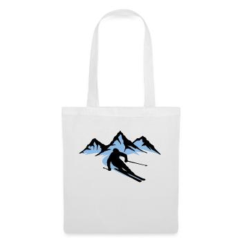 Mountain Winter sports Winter season Fun on the slopes Snow - Tote Bag - white - Front
