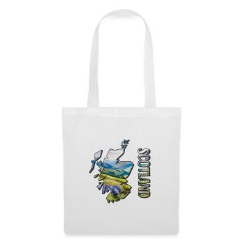 Watercolor Map of Scotland - Tote Bag - white - Front