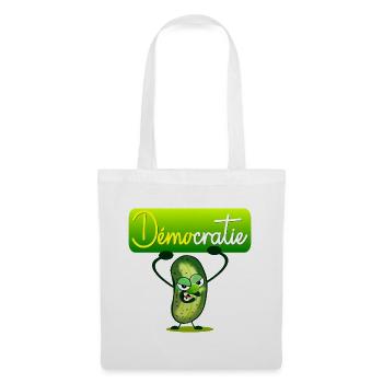 Démocratie Cornichons - Sac en tissu - blanc - Devant