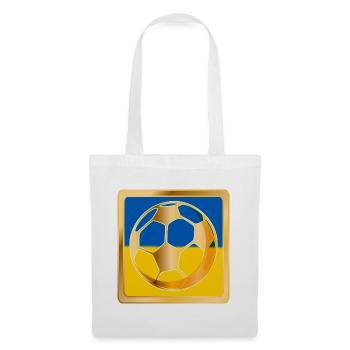 UKRAINE FUßBALLER FUßBALL - Stoffbeutel - Weiß - Vorne