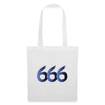 666 Satan Symbol - Devil - Evil - Tote Bag - white - Front
