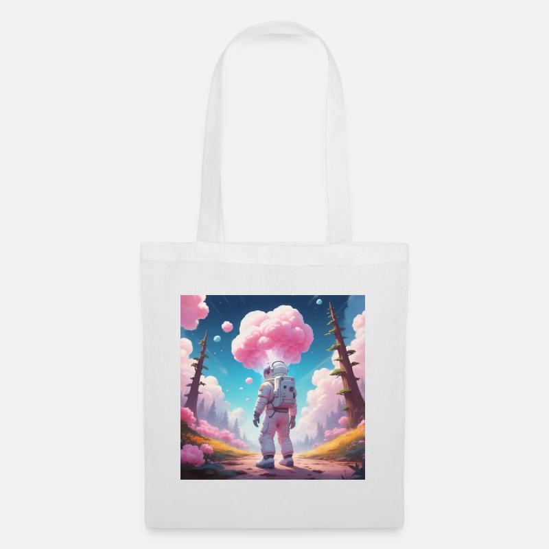 Astronaut on dream planet - Tote Bag - white