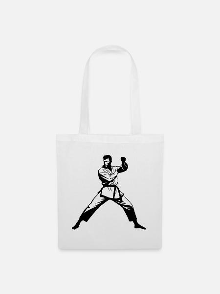 Karateka - Stoffbeutel - Weiß