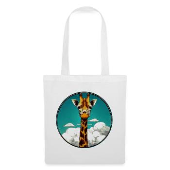 Girafe - Sac en tissu - blanc - Devant