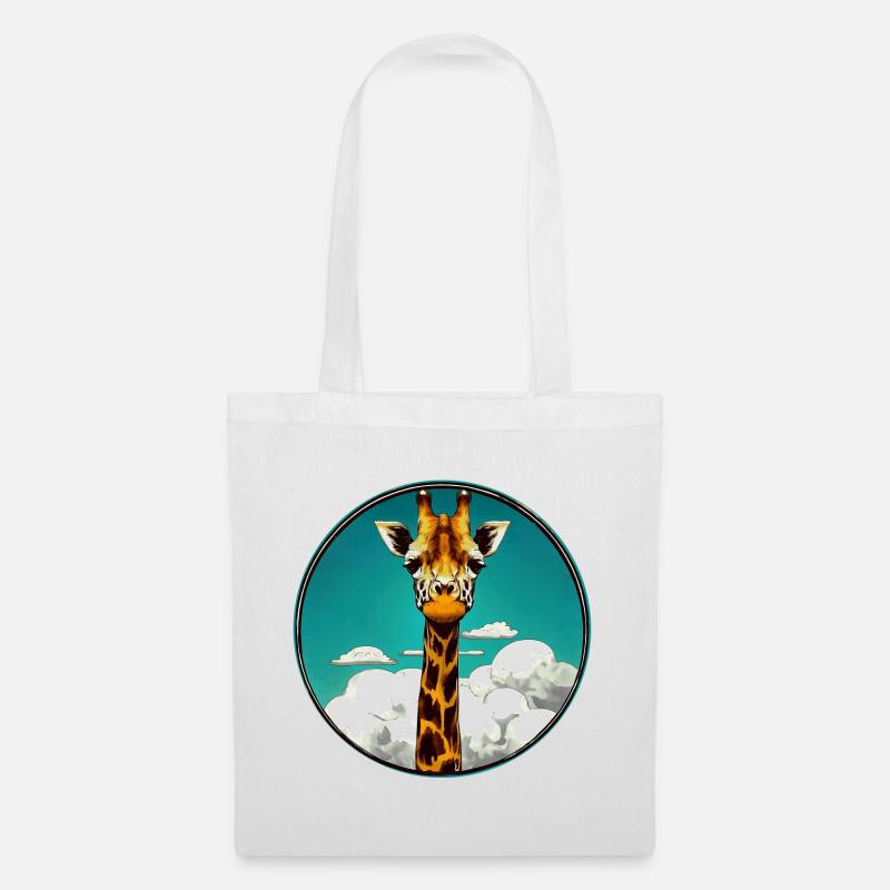 Giraffe - Stoffbeutel - Weiß