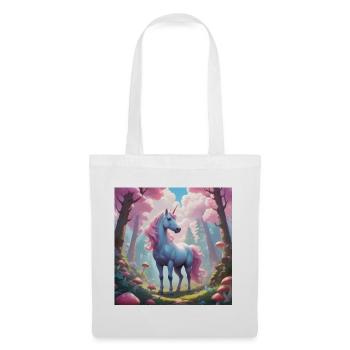 Unicorn in the Enchanted Forest - Tote Bag - white - Front