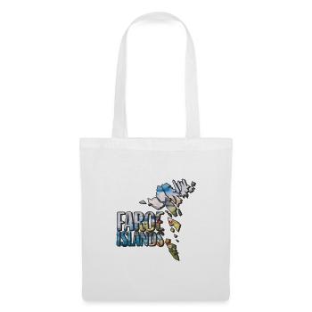 Watercolor Map Faroe Islands - Tote Bag - white - Front