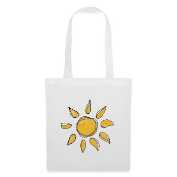 Sonne - Stoffbeutel - Weiß - Vorne