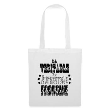 La Véritable et Authentique Frangine - Sac en tissu - blanc - Devant