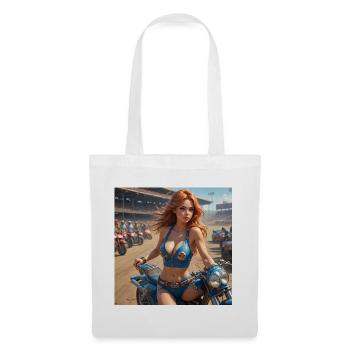 Dirt Track Diva - Stoffbeutel - Weiß - Vorne