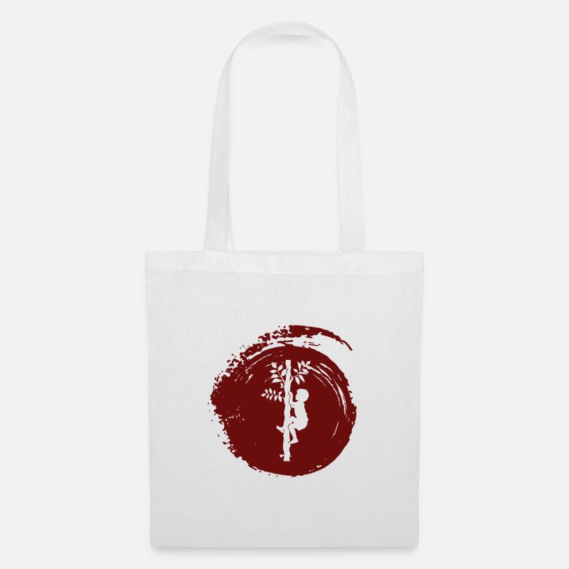 Grimpeur singe grimpeur - Sac en tissu - blanc