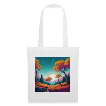 Coucher de soleil - Sac en tissu - blanc - Devant
