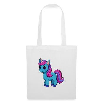 Unicorn Cute Mascot Cartoon Character Kawaii - Tote Bag - white - Front
