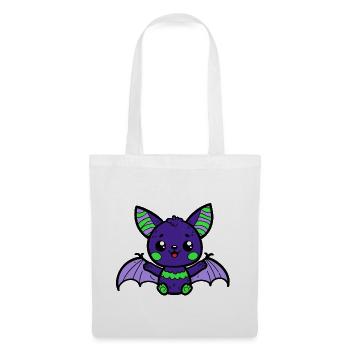 Chauve-souris - Sac en tissu - blanc - Devant