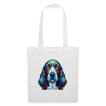 Basset Bleu De Gascogne Dog Breed Cartoon Kawaii - Tote Bag - white - Front