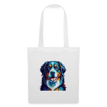 Bernese Mountain Dog Breed Colorful Cartoon Kawaii - Tote Bag - white - Front