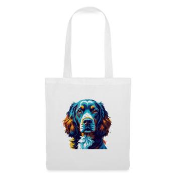 Boykin Spaniel Chien Race Coloré Dessin Animé Kawaii - Sac en tissu - blanc - Devant