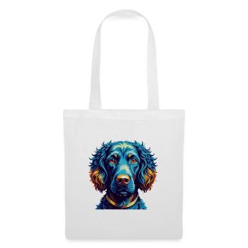 Curly Coated Retriever Hunderasse Karikatur Kawaii - Stoffbeutel - Weiß - Vorne