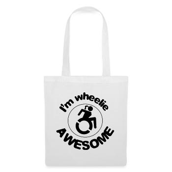This wheelchair user is wheelie awesome # - Tote Bag - white - Front