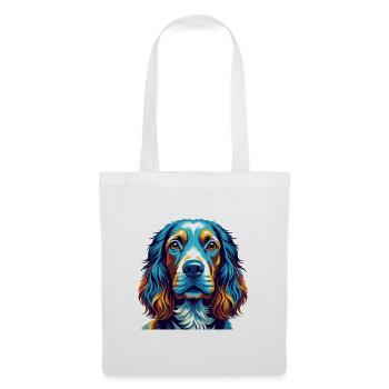 Englischer Cocker Spaniel Hunderasse Karikatur Kawaii - Stoffbeutel - Weiß - Vorne