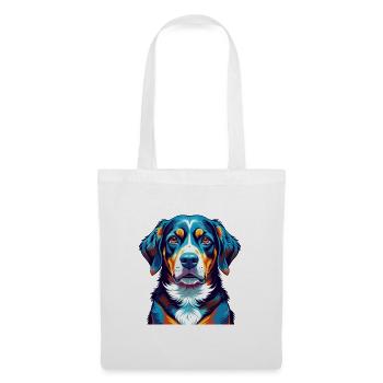 Entlebucher Chien de montagne Race Dessin animé Kawaii - Sac en tissu - blanc - Devant