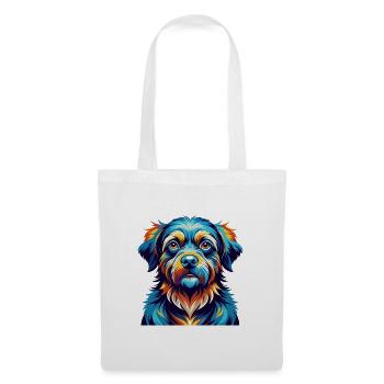 Race de chien gascon saintongeois dessin animé Kawaii - Sac en tissu - blanc - Devant