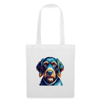German Wirehaired Pointer Dog Breed Cartoon Kawaii - Tote Bag - white - Front