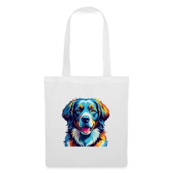 Kuvasz Race Chien Coloré Dessin Animé Kawaii - Sac en tissu - blanc - Devant