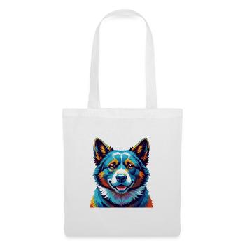 Karelian Bear Dog Breed Colorful Cartoon Kawaii - Tote Bag - white - Front
