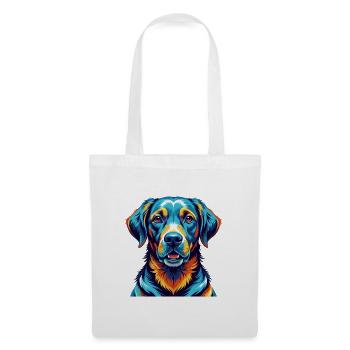 Labrador Hunderasse Bunte Karikatur Kawaii - Stoffbeutel - Weiß - Vorne