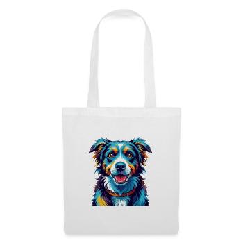 Laufhund Hunderasse Bunte Karikatur Kawaii - Stoffbeutel - Weiß - Vorne