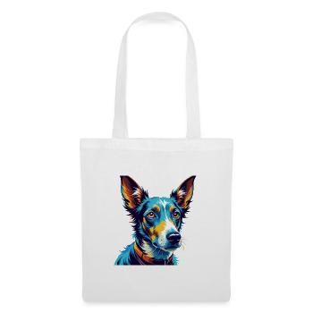 Podenco Ibicenco Chien Race Coloré Dessin Animé Kawaii - Sac en tissu - blanc - Devant
