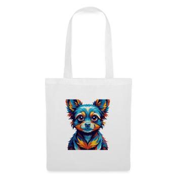 Jouet Russe Chien Race Coloré Dessin Animé Kawaii - Sac en tissu - blanc - Devant