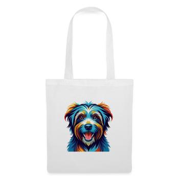 Berger des Pyrénées Race Dessin animé Kawaii - Sac en tissu - blanc - Devant