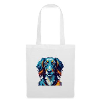 Saluki Dog Breed Colorful Cartoon Kawaii - Tote Bag - white - Front