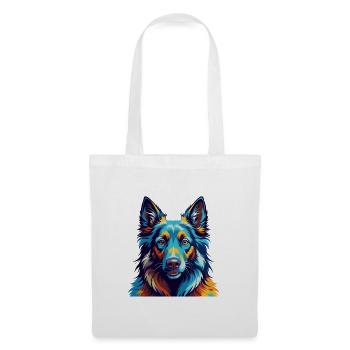 Belgian Sheepdog Breed Colorful Cartoon Kawaii - Tote Bag - white - Front