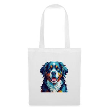 Bernese Mountain Dog Breed Colorful Cartoon Kawaii - Tote Bag - white - Front