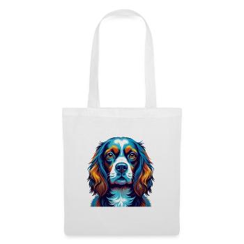 Spaniel Dog Breed Colorful Cartoon Kawaii - Tote Bag - white - Front
