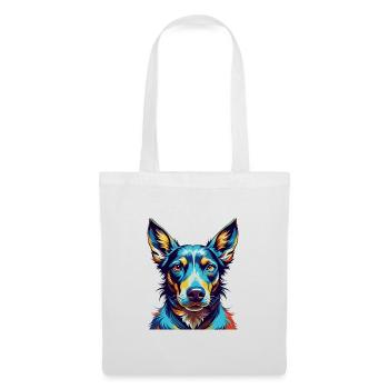 Chien courant andalou race de chien dessin animé coloré Kawaii - Sac en tissu - blanc - Devant