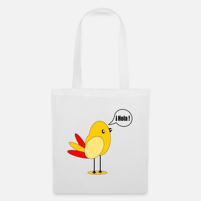 DRAPEAU DU PAYS ESPAGNE OISEAU ESPAGNOL - Sac en tissu - blanc