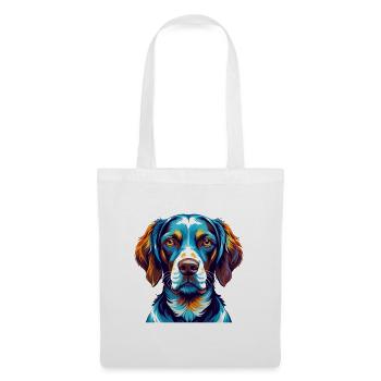 Ariege Pointer Hund Rasse Bunte Karikatur Kawaii - Stoffbeutel - Weiß - Vorne