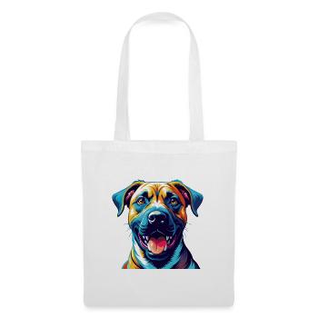 Black Mouth Cur Dog Breed Colorful Cartoon Kawaii - Tote Bag - white - Front