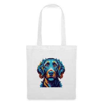 Curly Coated Retriever Hunderasse Karikatur Kawaii - Stoffbeutel - Weiß - Vorne