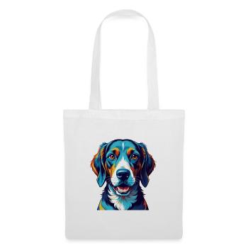 English Foxhound Dog Breed Colorful Cartoon Kawaii - Tote Bag - white - Front