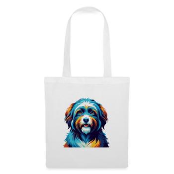 Race de chien havanais, dessin animé coloré, Kawaii - Sac en tissu - blanc - Devant