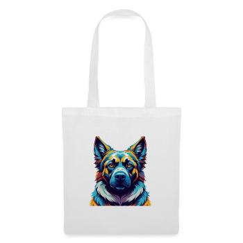 Kangal Chien Race Coloré Dessin Animé Kawaii - Sac en tissu - blanc - Devant