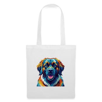 Leonberger Dog Breed Colorful Cartoon Kawaii - Tote Bag - white - Front